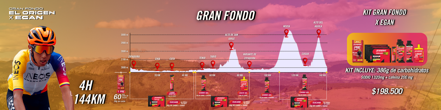KIT GRAN FONDO EL ORIGEN X EGAN - 4h
