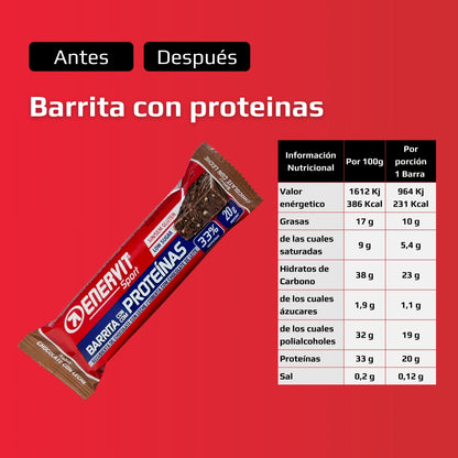 Barra alta en proteína - Chocolate con leche