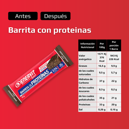 Barra alta en proteína - Baja en azúcar